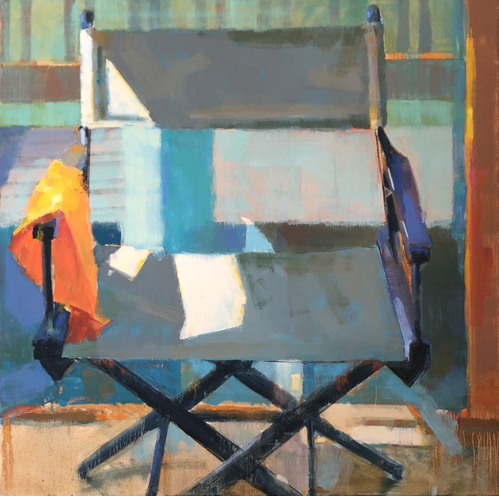 Kim Alemian - Director's Chair with Orange Cloth