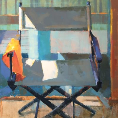 Kim Alemian - Director's Chair with Orange Cloth