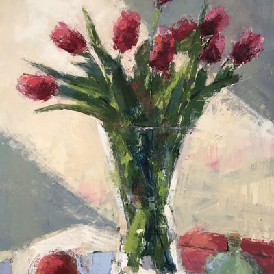 Kim Alemian - Light Shaft - Pink Tulips