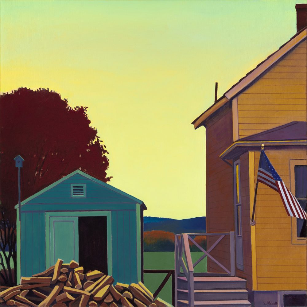 Susan Abbott - Flag and Woodpile