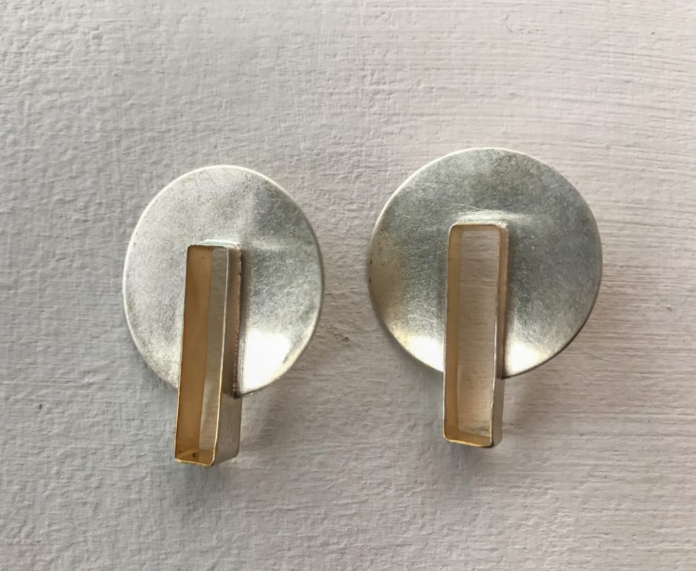 Jon Black - Gold Intersection Earrings