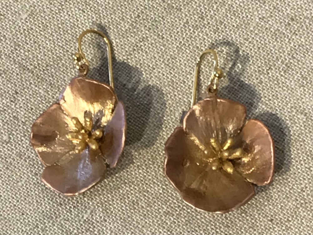 Michael Michaud - California Poppy Earrings