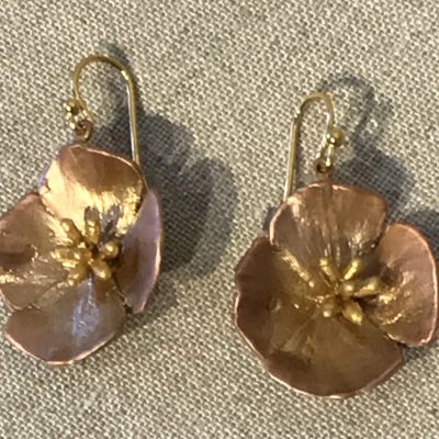 Michael Michaud - California Poppy Earrings