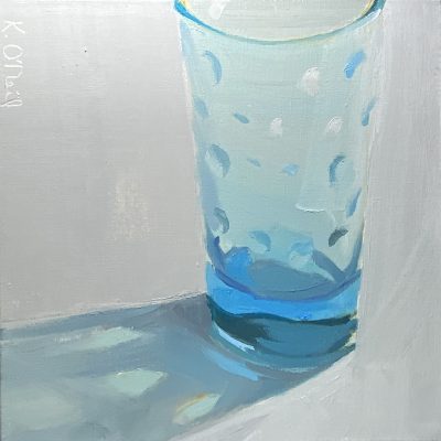 Karen O'Neil - Blue Bubble Glass #3