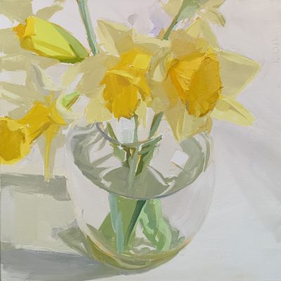 Karen O'Neil - Daffodils in Glass Vase