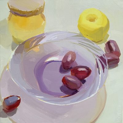 Karen O'Neil - Violet Bowl, Grapes and Honey