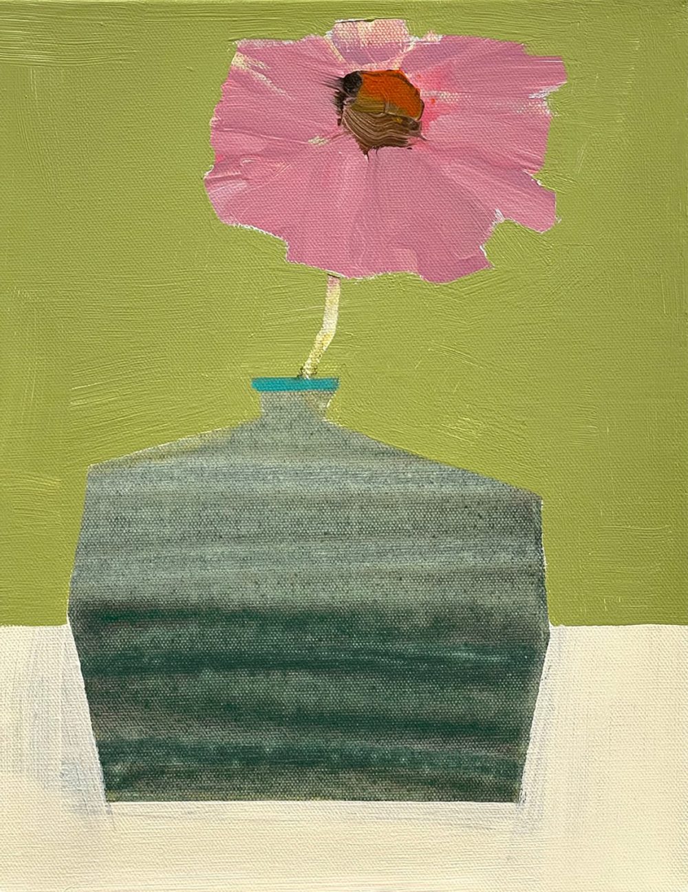 Ellen Rolli - Two Toned Vessel with Cone flower