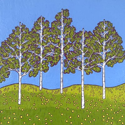 Marcia Crumley - Birches and Buttercups