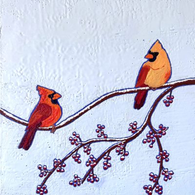 Marcia Crumley - Cardinals In Winter